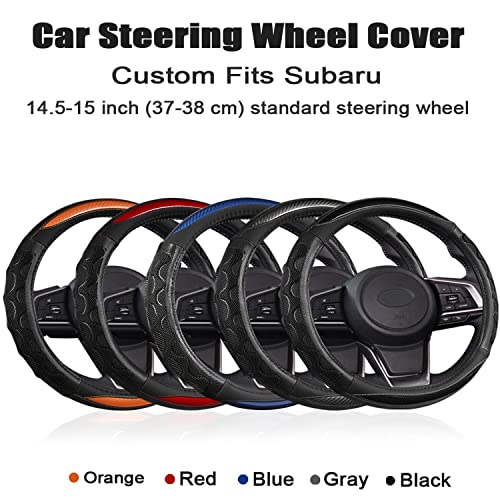 GIANT PANDA Steering Wheel Cover for Subaru Forester, Car Steering Wheel Cover for Subaru Outback and Crosstrek - Blue - color: Blue