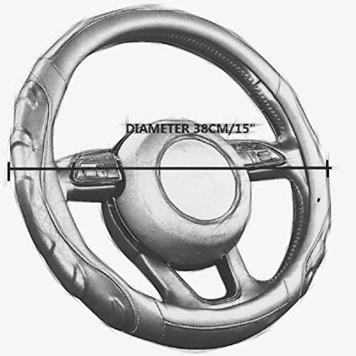 Embroidery Cute Steering Wheel Covers,DeepFloral Stitched,Hand-Grip,Universal Fit Most Cars SUV,Colorful (FXP-HUA02)