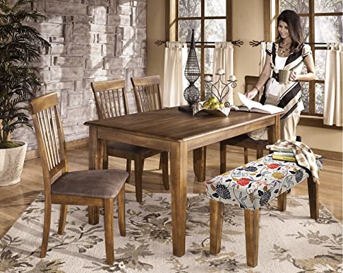Fuloon Stretch Dining Bench Cover, Anti-Dust Removable Bench Slipcover Washable Seat Cushion Protector for Bedroom, Kitchen, Hotel, Banquet (Flower Apricot) - color: Flower Apricot