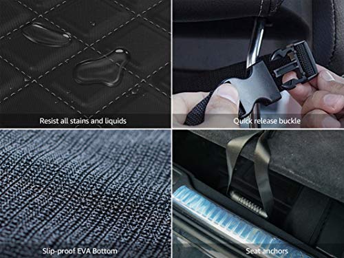 SUV Cargo Liner for Dogs, Waterproof Dog Cargo Cover with Bumper Flap Protection Durable Toyota Rav4 Trunk Mat for Pets Keep Your Vehicle Trunk Clean Universal Fit SUV Car Seat Cover - size: XL