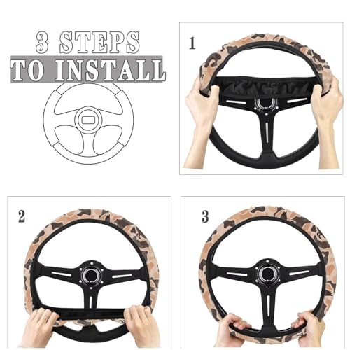 Camo Hunting Duck Steering Wheel Cover 15 Inches for Men Neoprene Anti-Slip Car Steering Wheel Grip Wrap Soft Car Accessories Protective for SUV Vehicle Sedan Truck - color: Camo Hunting Duck-Brown