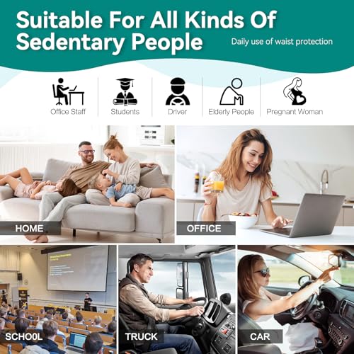 X Large Memory Foam Seat Cushion & Lumbar Support Pillow, Sciatica & Tailbone Pressure Relief Coccyx Cushion for Office Chair, Car, Wheelchair, Home - Dark Grey - color: Dark Gray