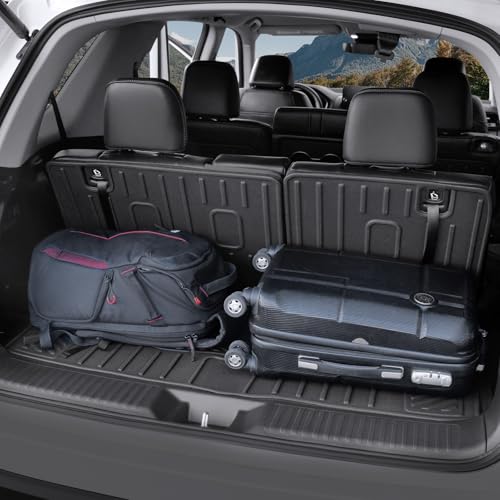Cargo Mat for Honda Pilot 2023-2025 2026, All Weather TPE Cargo Liner with Backrest Mat Interior Protection for Honda Pilot TrailSport Touring Elite EXL Black Edition Accessories - size: for 2023-2026 Honda Pilot Cargo Mats
