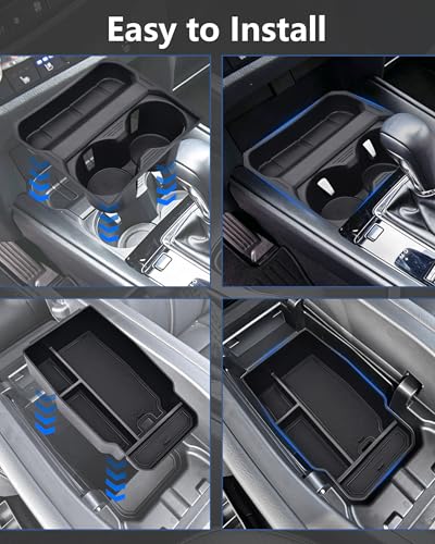 Center Console Organizer Tray & Cup Holder Insert for 2023-2026 Mazda CX50, 2PCS Set, Custom Fit Console Storage & Cup Holder Liner with Anti-Slip Design, Not for CX-5 - size: For CX50 2023-2025 2pc