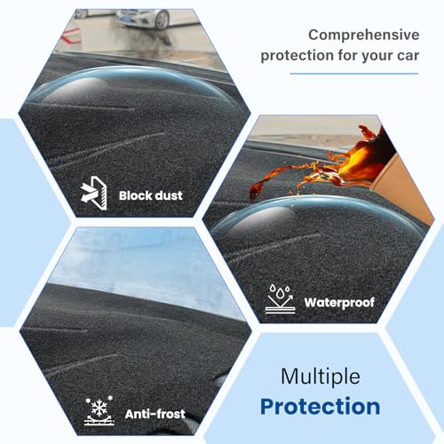 Dash Cover Mat Compatible with Ford Ranger 2019 2020 2021 2022 (Without HUD) Dashboard Cover for Pad Custom Car Dashboard Interior Accessories Ornament - size: Compatible with Ranger 2019-2022(Without HUD)