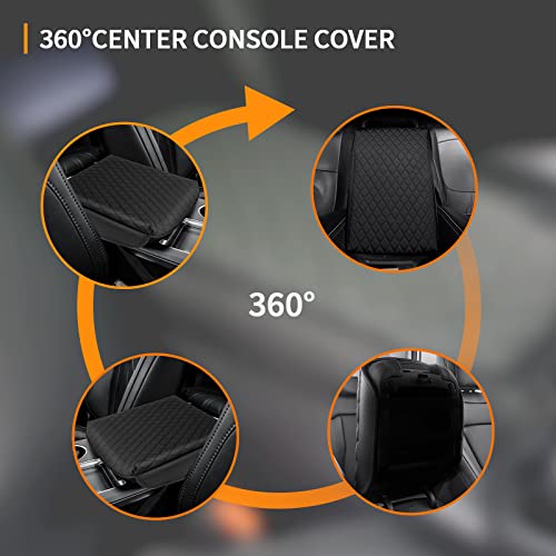 Custom Fit for Center Console Cover Acura MDX 2022 2023 2024 2025 2026 Armrest Cover Center Console Pad Interior Accessories Car Armrest Seat Box Cover Protector Black - size: Acura MDX 2022-2025 2026