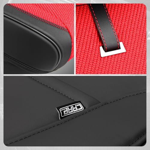 Drive Series Front Row Set Seat Covers Universal for Cars Trucks SUV, Red, CA-SC-Drive-F-RD - color: Red, size: Front Row, style: Drive Series