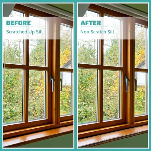 3 Pcs Window Sill Protector, Pet Window Guard,Transparent, Window Sill Cover, Protection from Dog and Cat Scratching Chewing Slobbering, Heavy Duty Scratch Shield(15.75"x 4.72"x 1")