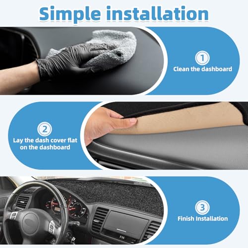 Dash Cover Mat for Subaru Legacy & Outback 2005 2006 2007 2008 2009 Non-Slip Dashboard Cover Mat Sunshade UV Rays Protector Interior Accessories - size: Compatible with Legacy 2005-2009