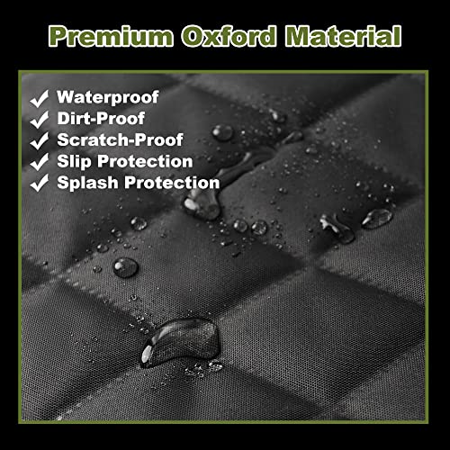 2 Packs Car Front Seat Cover for Dogs, Waterproof Pet Car Seat Protector, Nonslip Scratch-Proof Dog Seat Cover for Cars, Trucks & SUVs - color: 2 Pack-Black