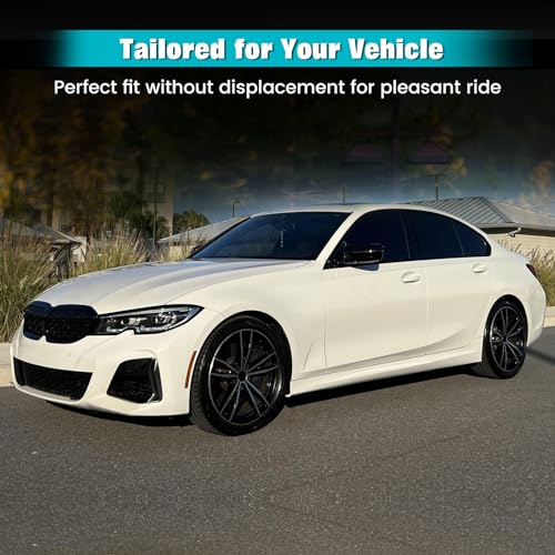 FREEMOTOR802 Compatible With 2019-2024 BMW 3-Series Sedan G20 RWD Floor Mats, Black 3D Molded Carpets Liner 1st 2nd Row Front Rear Protection Pad 3PC TPE Thermo Plastic Elastomer All Weather Protector - size: For BMW 3-Series Sedan G20 RWD 2019-2024