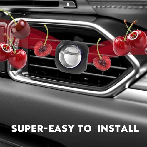 Car Air Freshener Vent Clips, 8 Pack, Provides Long-Lasting Scent, Up to 240 Days, Odor Eliminator (Cherry) - color: Cherry
