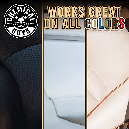Chemical Guys HOL_113 Leather Lovers Kit for Leather Car Interiors, Furniture, Apparel, Shoes, Sneakers, Boots (Works on Natural, Synthetic, Pleather, Faux Leather and More) (5 Items), 16 oz, Black - size: 16 fl oz (Pack of 1), style: Leather Lovers Kit