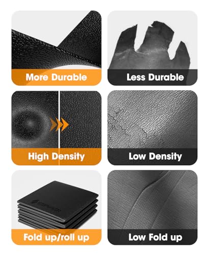 Stepwaver Walking Pad Mat for Carpet, Treamill Mat for Hardwood Floors, High Density, 1/4 Thickness, Folable, Floor Protection Mats for Bikes, Elliptical, Treadmill - size: 71"L x 32"W x 0.3"Th
