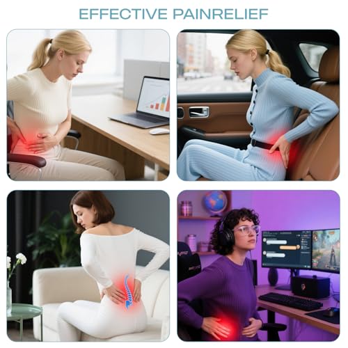 Skechers Seat Cushion Premium Gel & Memory Foam-Office Chair Cushion for Tailbone Pain Relief,Butt Pillow for Office Chair,Car seat Cushion,Long Sitting Office Workers,and Car Drivers,Blue