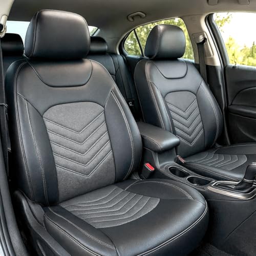Car Seat Cover Full Set, Comfortable Breathable 5D Mesh Fabric Vehicle Seat Cover, Airbag Compatible Automotive Interior Chair Protecter, Universal for SUV Sedan Truck