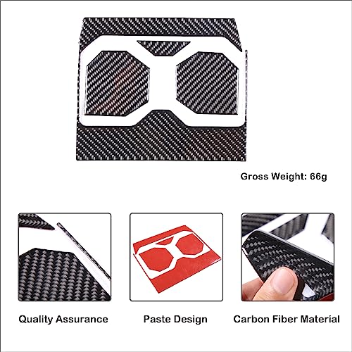 Car Front Seat Central Armrest Cup Holder Cup Panel Trim Sticker Compatible with Toyota Tundra/Sequoia 2022-2024 Real Carbon Fiber Center Console Cup Holder Decorative Frame Protect Cover Accessories - size: Central Control Cup Holder Panel Trim Sticker