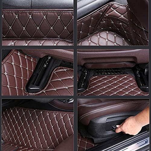 Custom Making Car Floor Mats for 97.5% Car Model Luxury Leather All Weather Waterproof Anti-Skid Full Coverage Liners (Black) - color: Black