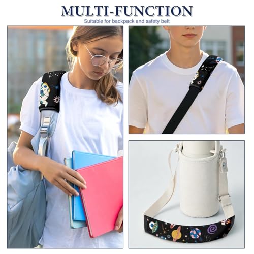 2 Pcs Seat Belt Cover for Kids, Space Car Seat Strap Pads for Children, Solar System Soft Car Seat Belt Cushion Pads for Boys and Girls Babies Adults - color: Universe