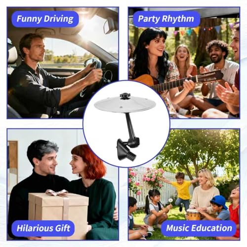 KENTIX Car Cymbal Air Vent Ornament, Mini Cymbal for Car Vent with 360 Rotatable Head, Cute Crash Cymbal, Creative Interior Accessories for Vehicle