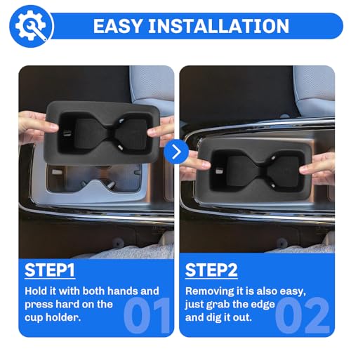 for 2023-2025 2026 Volkswagen ID.4 Accessories 2024 2025 2026 VW ID.4 Cup Holder Insert TPE Cup Holder Limiter Drink Holder Adapter Non-Slip Drink Stopper Stabilizer - color: 2023-2025 2026 VW ID.4 Cup Holder Limiter