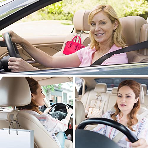 Upgraded Headrest Hooks for Purses and Bags, 2 in 1 Car Back Seat Head Rest Hanger Matching Cars Interior Genuine Leather Vehicle Storage Holder Hook, 1 Pack, Gray - color: Style B - Gray 1 Pack