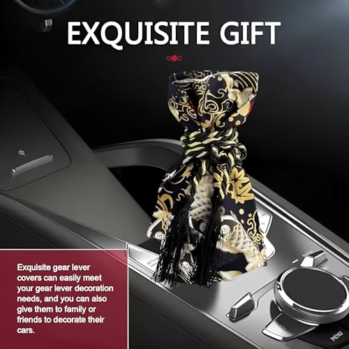 Manual/Auto Car Shifter Shift Knob Cover Japanese Antiquity Element of koi Manual Katana Shift Knob Cove for Motor Bike Car Truck Racing