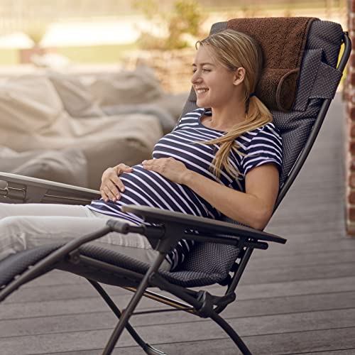 Weysat Recliner Pillow Neck Head Support Roll Non Slip Fleece Adjustable Neck Chair Headrest Cushion for Travel Home Office Recliner Couch Sofa Armchair Support and Pain Relief(Brown) - color: Brown