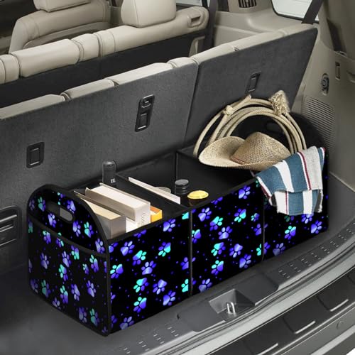 Galaxy Collapsible Trunk Organizer Automotive Storage Car Multicompartment Large Capacity - color: Galaxy
