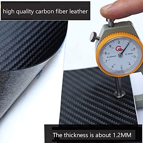 MAXMILO 4Pcs Car Door Sill Protector Reflective 4D Carbon Fiber Leather Sticker Decoration Door Entry Guard Accessories Compatible with Colo4x4rado Off Road (Red)