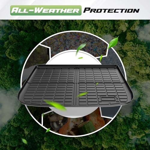 Volt Floor Mats - Car Mats for Chevy Volt 2016-2019, All Weather Floor Mats and Cargo Liner for Volt Accessories, Heavy Duty Rubber Mats, Car Accessories - size: 1)Chevy Volt 16-19 Full Set