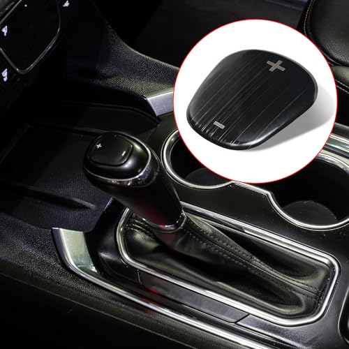 Auto Car Gear Shift Knob Cover Sticker Stainless Steel for Chevrolet Equinox 2018-2020 Black