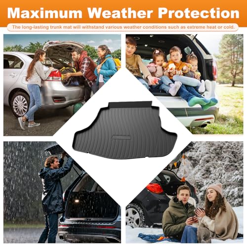Trunk Liner for 2018-2025 Toyota Camry 3D Custom Fit All-Weather TPE Material Waterproof Car Cargo Liner Mat, Black - color: 2018-2024 Toyota Camry