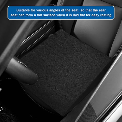 Auto Seat Wedge Leveling Cushion, Breathable Fabric Rear Seat Leveling Mat Support Cushion, Ergonomic Angled Design Backseat Pad Pain Relief Pad for Car Office Outdoor - color: 1 Pcs