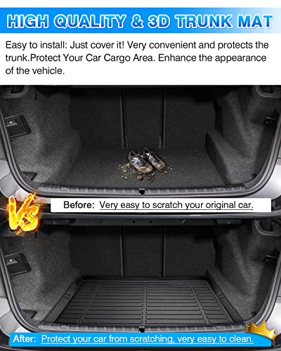 Cartist Cargo Liner Compatible with BMW 5 Series G30 2017-2023 Accessories All Weather Trunk Liner for 520i 530e 530i 535i 540i 540d 550i, Heavy Duty - size: 6)BMW 5 Series G30 2017-2023