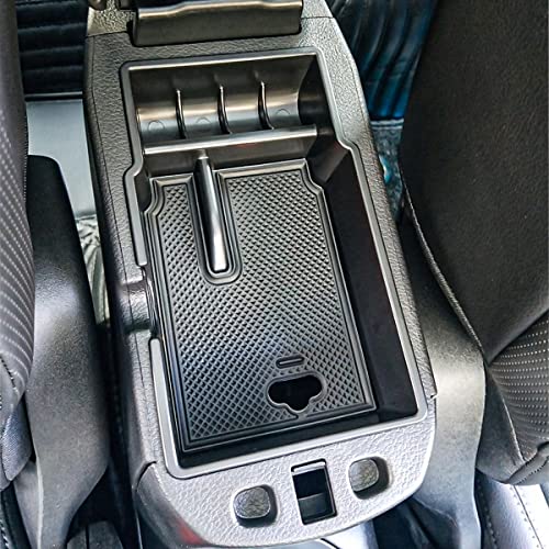 EDBETOS Center Console Organizer Tray Compatible with Renegade Accessories 2015-2019 2020 2021 2022 Armrest Glove Box Secondary Storage (White Trim) - color: White