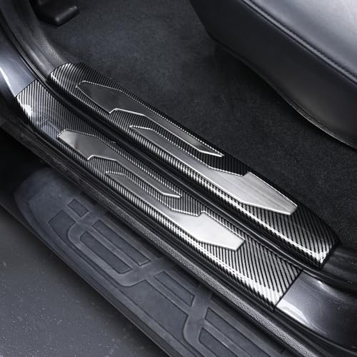 10 Pcs Car Door Sill Protector for 2016-2023 Toyota Tacoma Double & Crew Cab - Premium Stainless Steel & ABS Plastic Door Entry Guards for Tacoma - Easy Install, Scratch Resistant, Waterproof