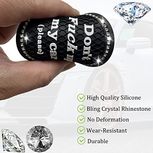 Car Cup Coaster 2 Pack,Bling Car Accessories Interior,Universal Car Cup Holder,Car Cup Holder Insert Coasters for Car/SUV/Truck(Black,2PC) - color: Black-2pc