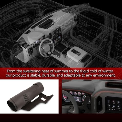 ANDPLAY Dash Cover Dashboard Compatible with Chevy Silverado GMC Sierra 2007-2013,Fit Dual Glovebox Style Dashes Only Black - color: Black