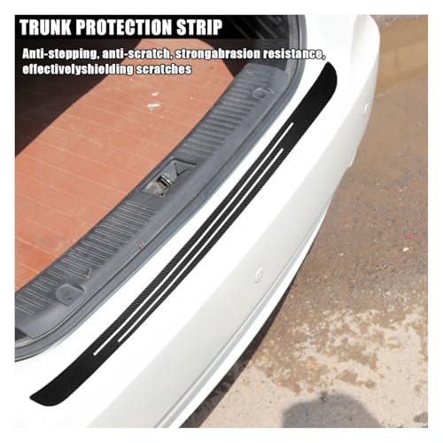 Car Door Sill Protector, Anti-Scratch Carbon Fiber Trunk Door Sill Protection Door Entry Edge Guard, Car Door Threshold Protection Sticker, Universal Vehicle Trim Cover for Car Truck SUV (9Pcs)