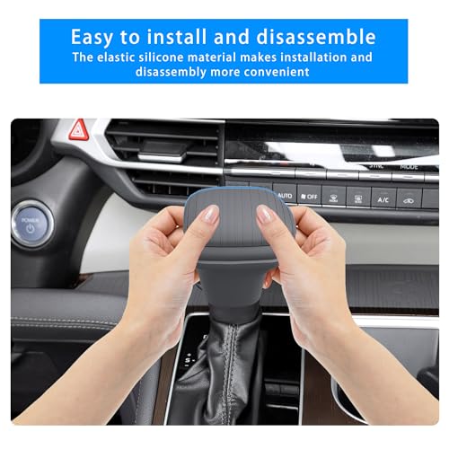 Silicone Gear Shifter Trim Cover for Sienna 2021-2025,Center Console Gear Shift Head Protection Cover Automatic Gear Shift Knob Cover Interior Accessories