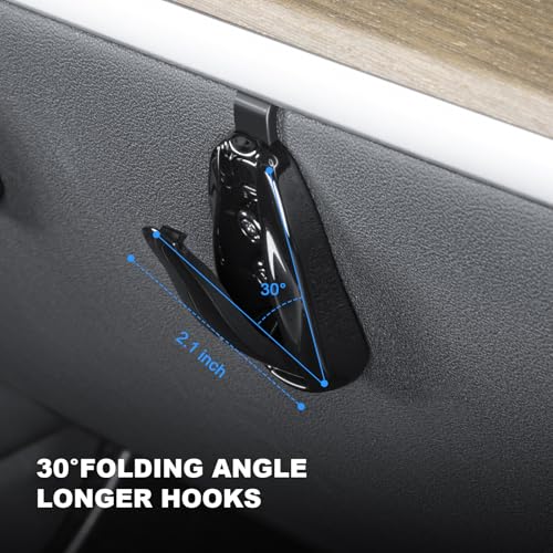 2PCS Glove Box Hook for Tesla Model Y Glove Box Organizer Bag Holder Storage Hanger Clip for 2024-2025 Tesla Model Y Interior Accessories, Unique Car Shape