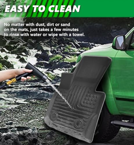 for Nissan Kicks Floor Mats 2024 2023 2022 2021 2020 2019 2018,All Weather Floor Mats 1st & 2nd Row Floor Liner Custom Fit Accessories 2018-2024