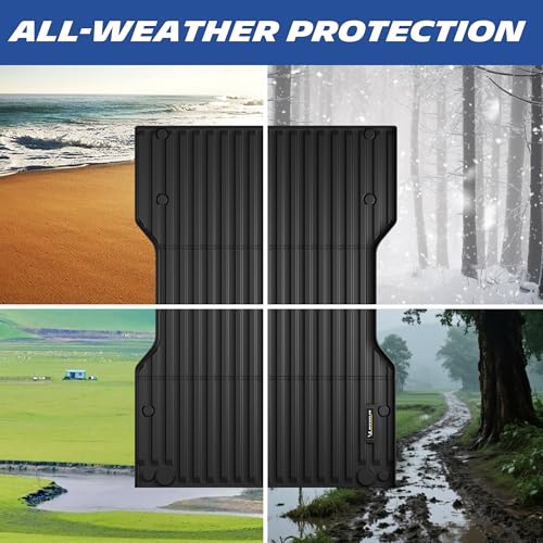 MICHELIN Truck Bed Mat for 2024 2025 2026 Toyota Tacoma - 6 FT / 73.5" Long Bed (Not Fit Drop-in Liners), All-Weather Truck Bed Liner, Custom Fit, Durable TPE Bedliner, Non-Slip - size: 1) Tacoma | 24-26 | 6 FT