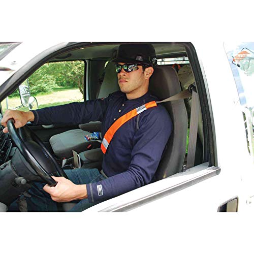 Ergodyne GloWear 8004 High Visibility Reflective Seat Belt Cover, Orange - color: Orange, style: Hi-vis Seat Belt Cover