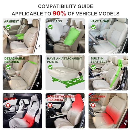 Linen Car Seat Covers Front Seat Covers Breathable Cloth Fabric Car Seat Protector - Universal Fit for Cars, Vans, SUVs, Trucks - 2 Units - Black