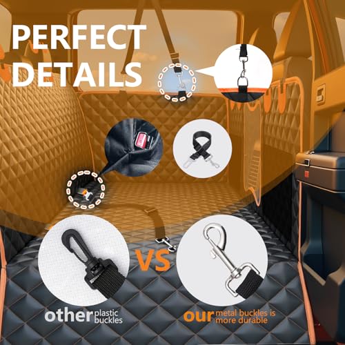 Back Seat Extender for Dogs,Dog Car Seat Cover for Back Seat with Hard Bottom Holds 500 lbs,Car Seat Protector,Waterproof Extender for Dogs,Pet Bed for Full Size F150/RAM1500/Silverado Crew Cab Pickup - size: For Full Size Truck