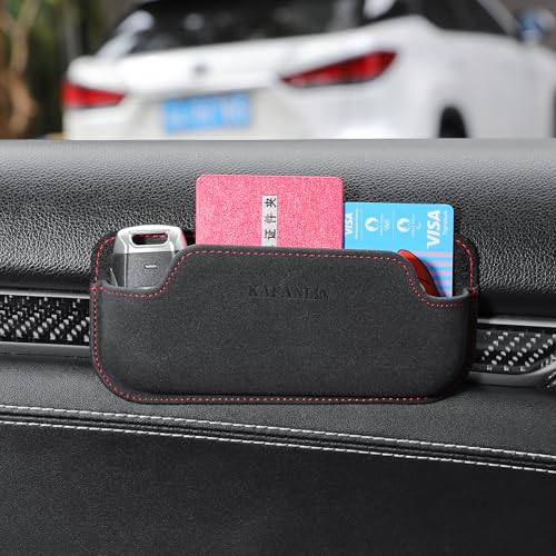 Adhesive Sunglasses Holders for Car Dashboard Car Seat Side Center Console Mini Tray Storage chapstick holder for car Auto side Door Eyeglass Card Pen Phone Tray Pouch Pocket Seat Gap Filler Organizer