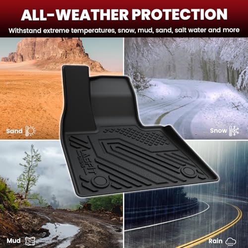 LASFIT Full Set Floor Mats Fit for BMW X7 2019-2025 2026 (7-Seater Only, Not Fit 6-Seater) M50i M60i xDrive40i xDrive50i, All Weather TPE Custom Fit 1st&2nd&3rd Row&Cargo Mat&Seatback Car Mats, Black - size: 5) X7 7-Seat 2019-2026 | Floor Mats Full Set