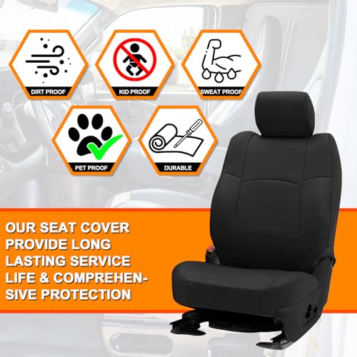 Rear Seat Cover Compatible with 2013-2018 Dodge Ram & 2019-2022 Classic Ram Crew Cab, Neoprene Durability Truck Seat Cover, ONLY Fit Full Bench Rear Seat Without Armrest, NOT for 60/40 Seat - color: Black, size: 2013-2022 Ram 1500/2500 Rear